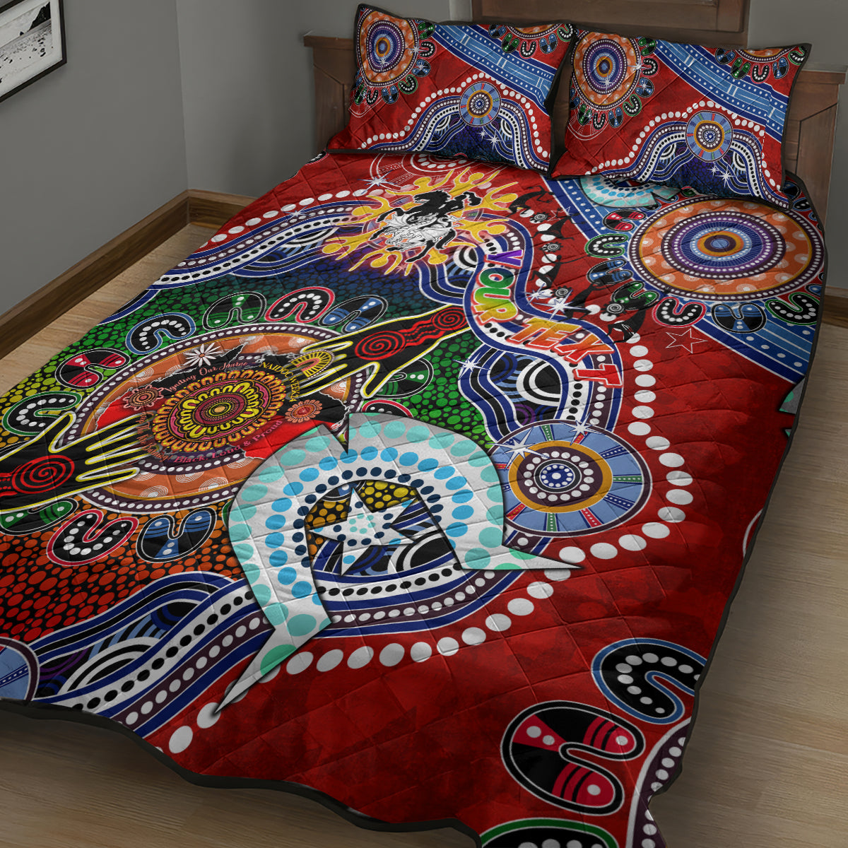 Personalised Dragons Naidoc Week 2024 Quilt Bed Set Australia Aborigin Vibe Hoodie Shop