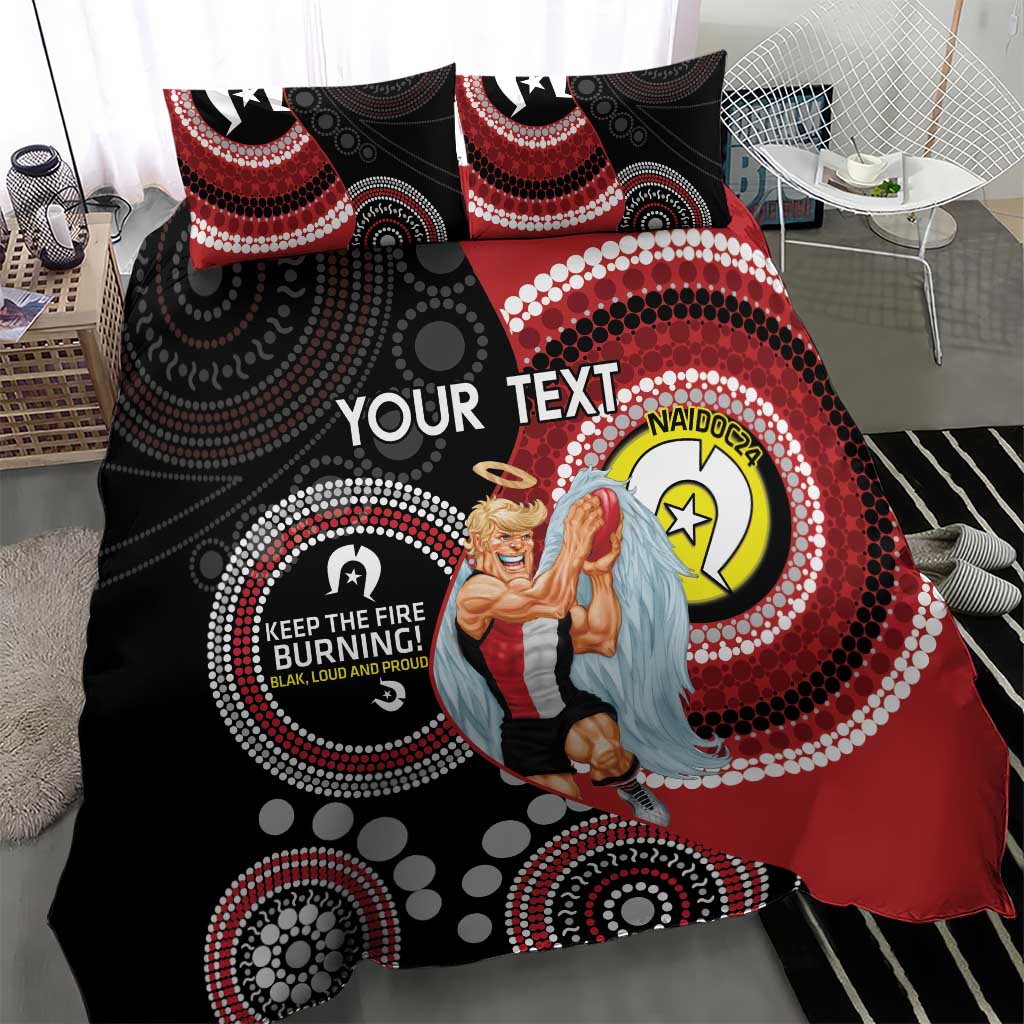 Custom Afl St Kilda Naidoc Week Bedding Set Keep The Fire Burning Indi Vibe Hoodie Shop