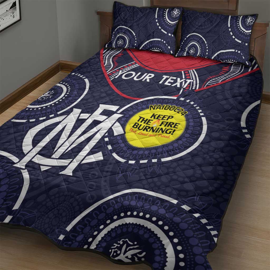 Custom Afl Demons Naidoc Week Quilt Bed Set Keep The Fire Burning Indi Vibe Hoodie Shop