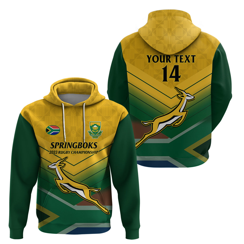 Personalised South Africa Rugby Hoodie Springboks 2023 Go Champions Af Vibe Hoodie Shop 5512