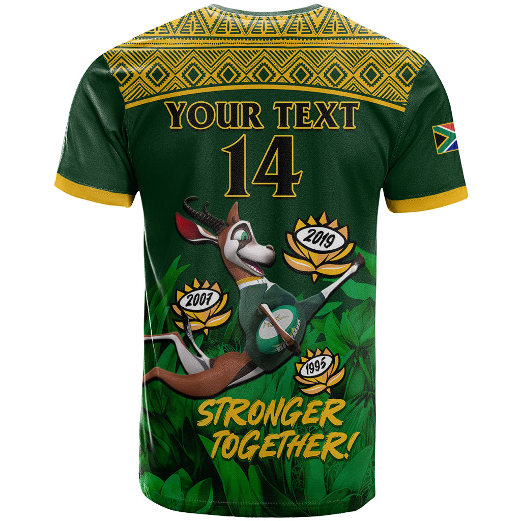 Custom South Africa Rugby T Shirt Go Bokke World Cup Champions History Vibe Hoodie Shop 7548