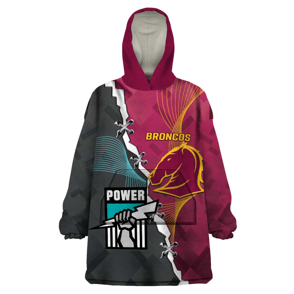 CUSTOMER REQUEST- Broncos Power - 25/06/2024 - Wearable Blanket Hoodie - LT14