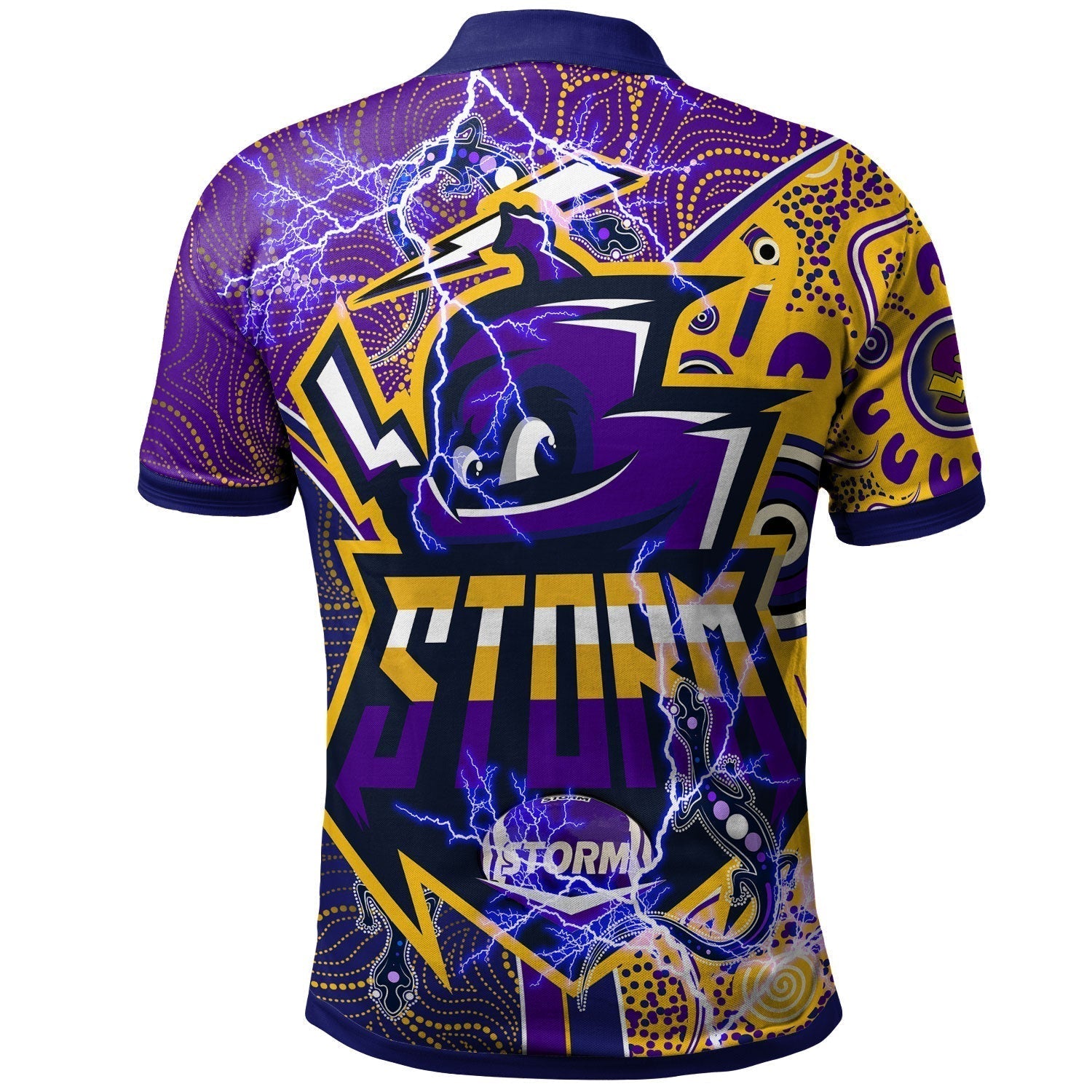 storm-rugby-aboriginal-polo-shirt-custom-melbourne-storm-mascot-with-aussie-lizards-and-rugby-ball-polo-shirt