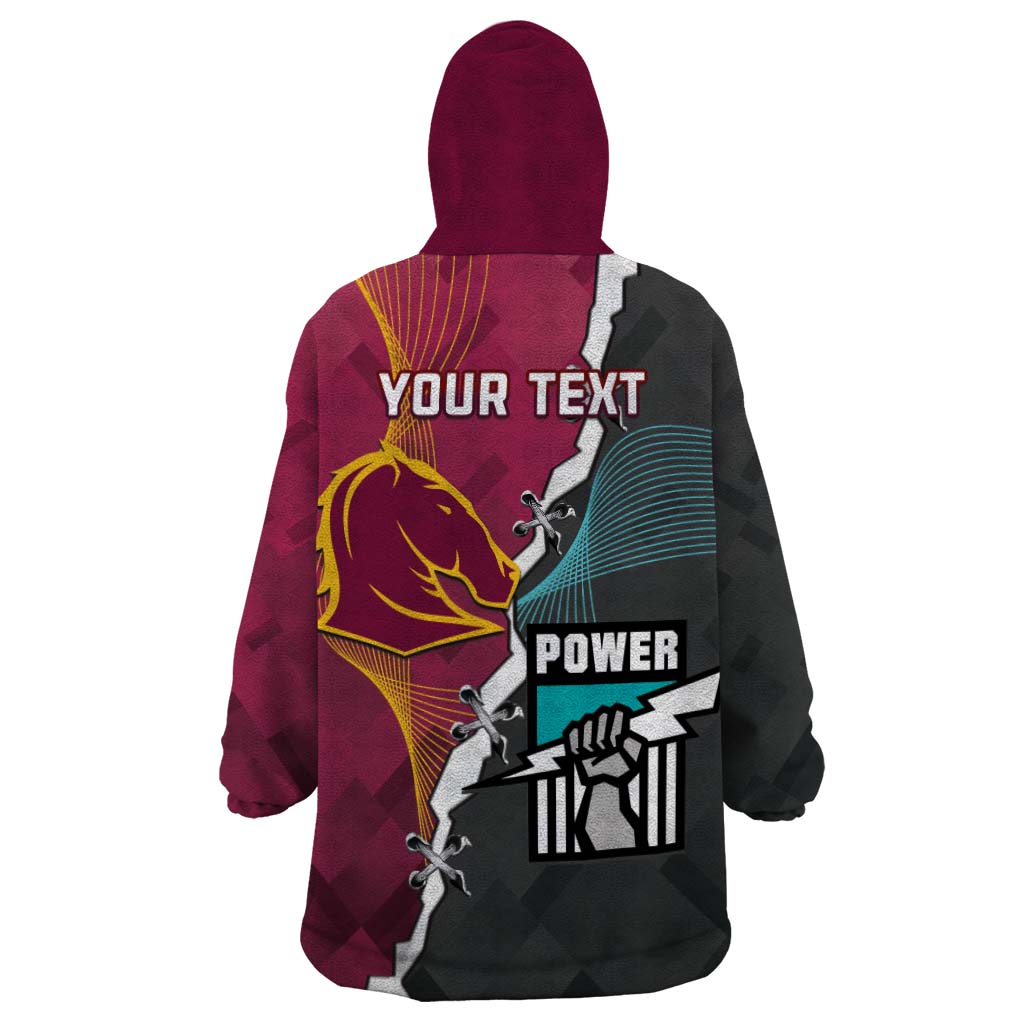 CUSTOMER REQUEST- Broncos Power - 25/06/2024 - Wearable Blanket Hoodie - LT14