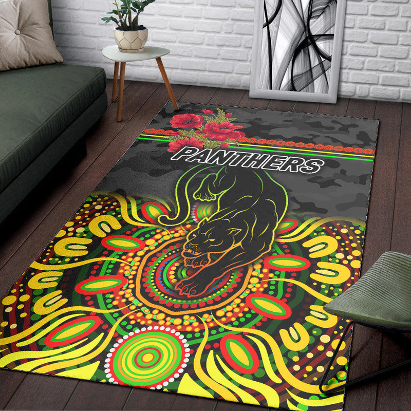 penrith-panthers-anzac-2022-area-rug-indigenous-vibes-black-lt8