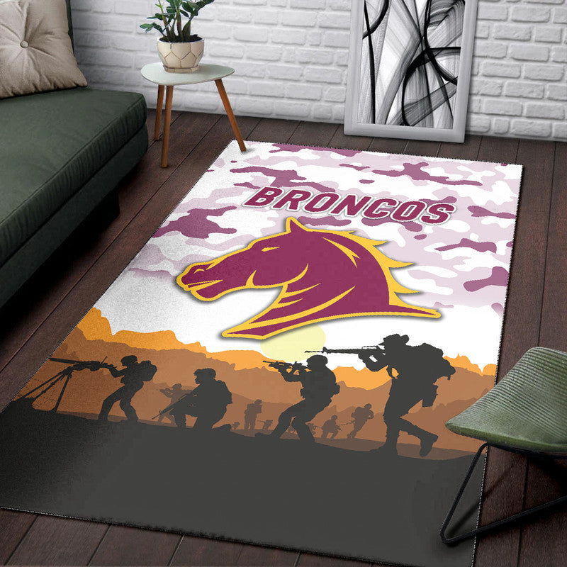 brisbane-broncos-anzac-2022-area-rug-simple-style-white-lt8