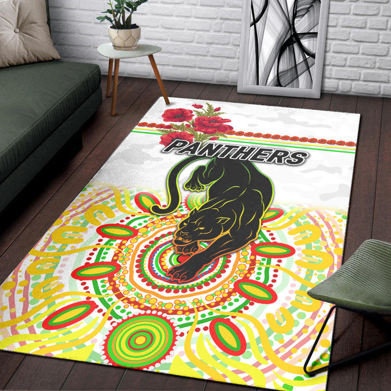 penrith-panthers-anzac-2022-area-rug-indigenous-vibes-white-lt8