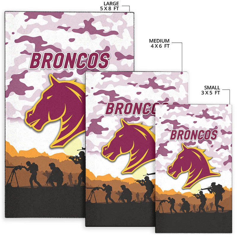 brisbane-broncos-anzac-2022-area-rug-simple-style-white-lt8