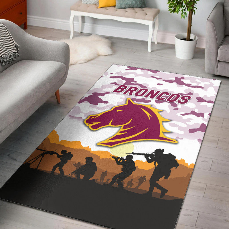 brisbane-broncos-anzac-2022-area-rug-simple-style-white-lt8