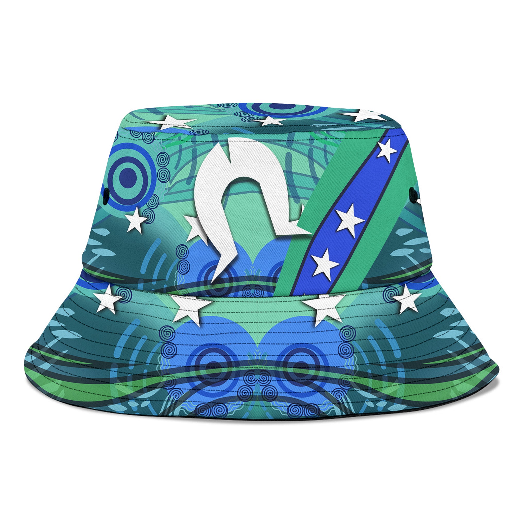 Torres Strait Flag And Turtle Bucket Hat LT9