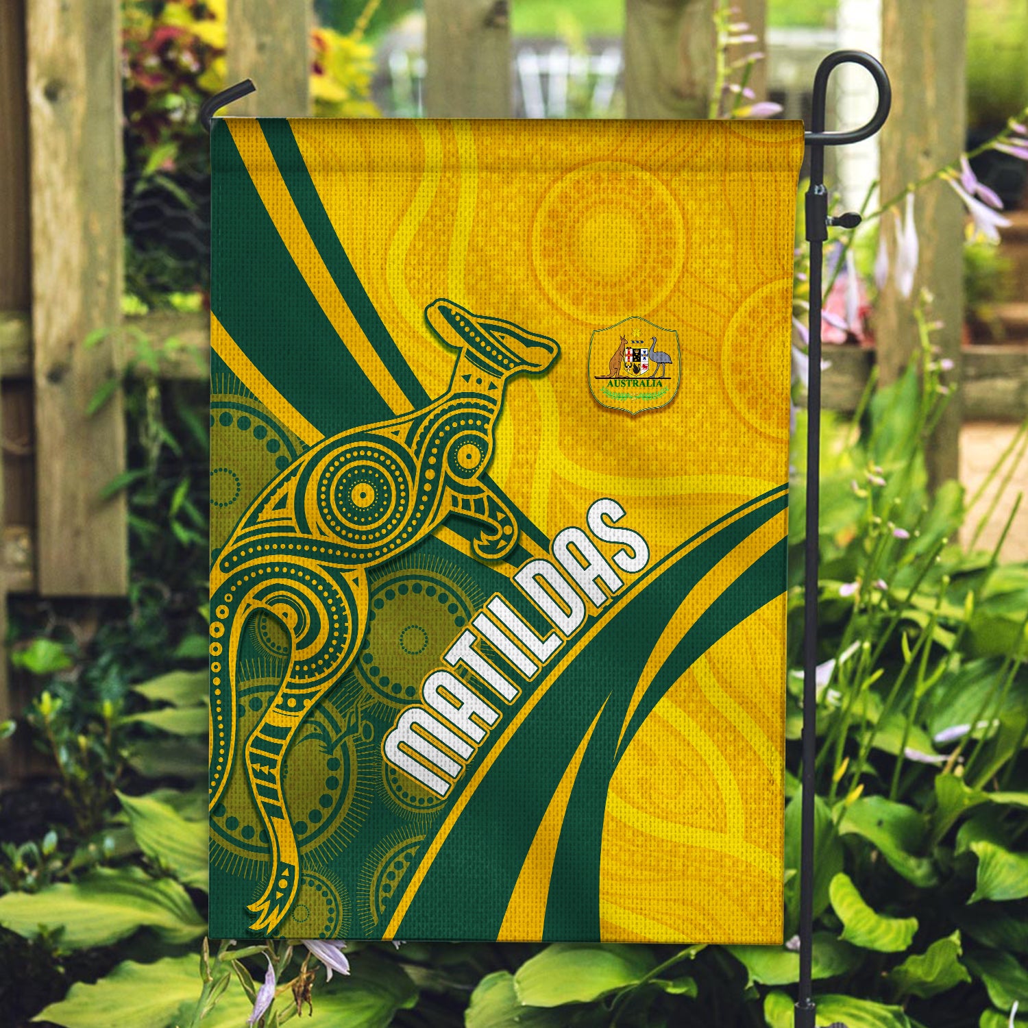 Australia Soccer Matildas Indigenous Flag World Cup 2023 LT7