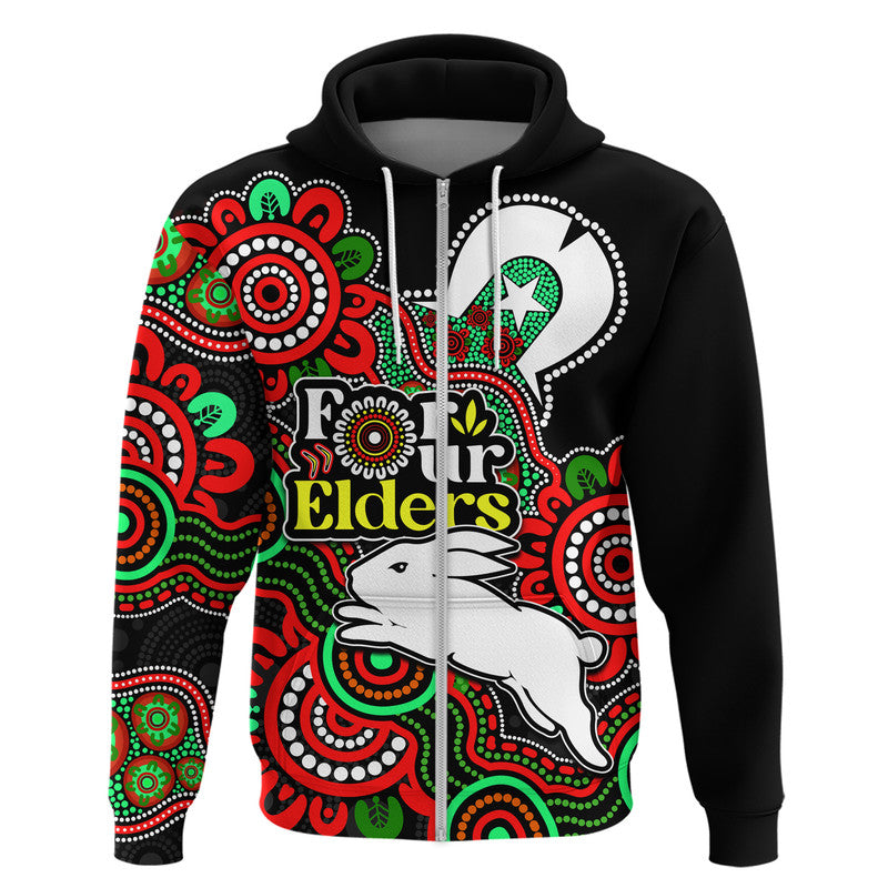 custom-personalised-rabbitohs-rugby-zip-up-and-pullover-hoodie-naidoc-torres-strait-for-our-elders