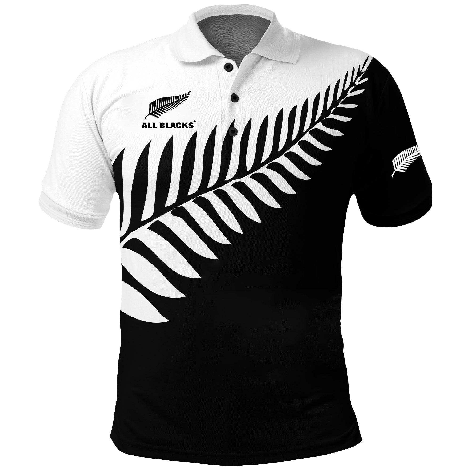 Customer Request - All Blacks Fern - Polo Shirt 220823 LT9