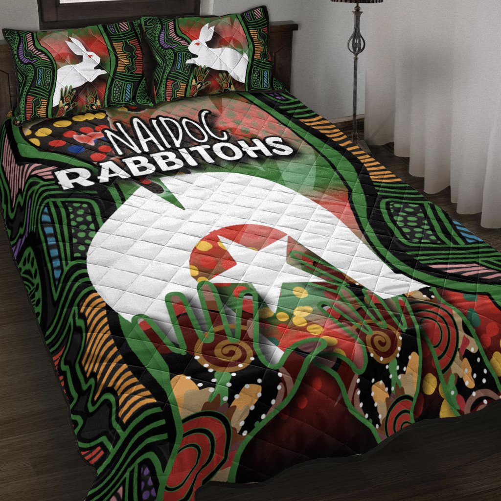 naidoc-rabbitohs-quilt-bed-set-torres-strait-islander