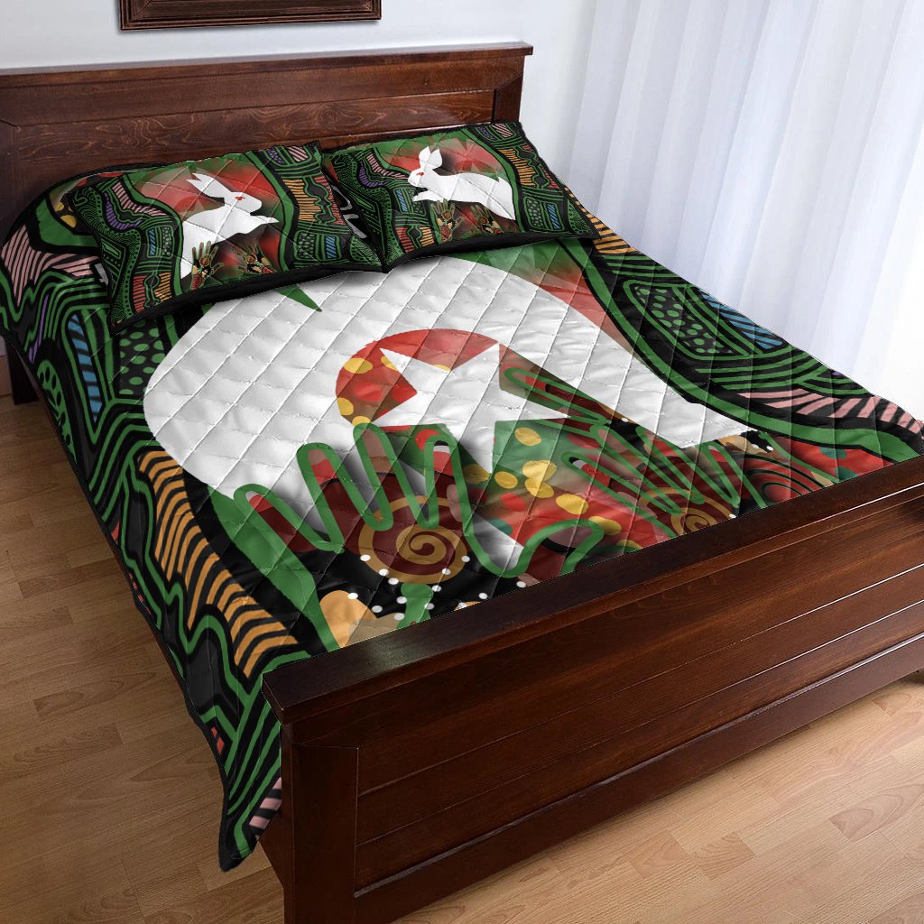 naidoc-rabbitohs-quilt-bed-set-torres-strait-islander