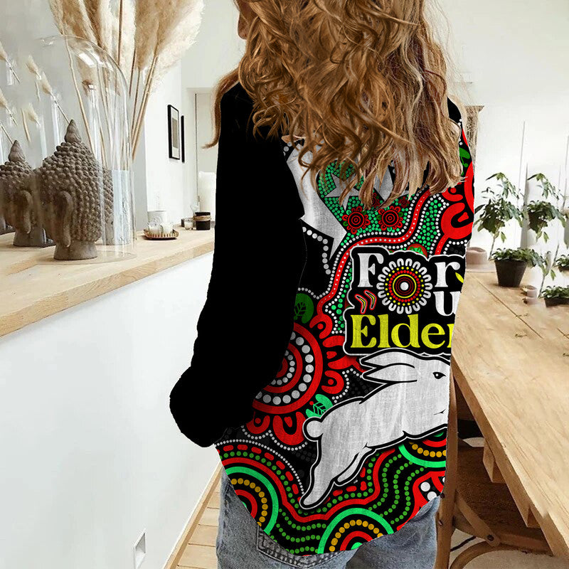 rabbitohs-rugby-women-casual-shirt-naidoc-torres-strait-for-our-elders