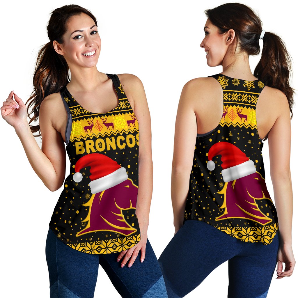 brisbane-women-racerback-tank-broncos-christmas-unique-vibes-black