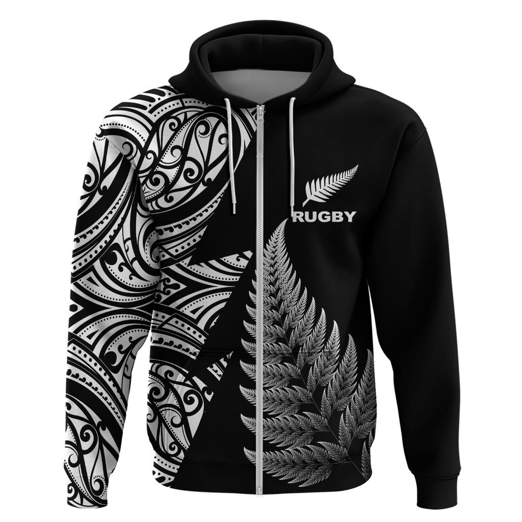 New Zealand Rugby Hoodie - Aotearoa Maori Style