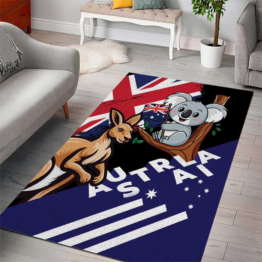 Australia Kangaroo Koala Together Area Rug Special Edition