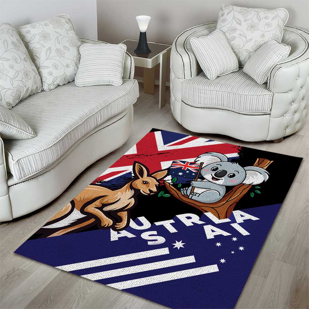 Australia Kangaroo Koala Together Area Rug Special Edition