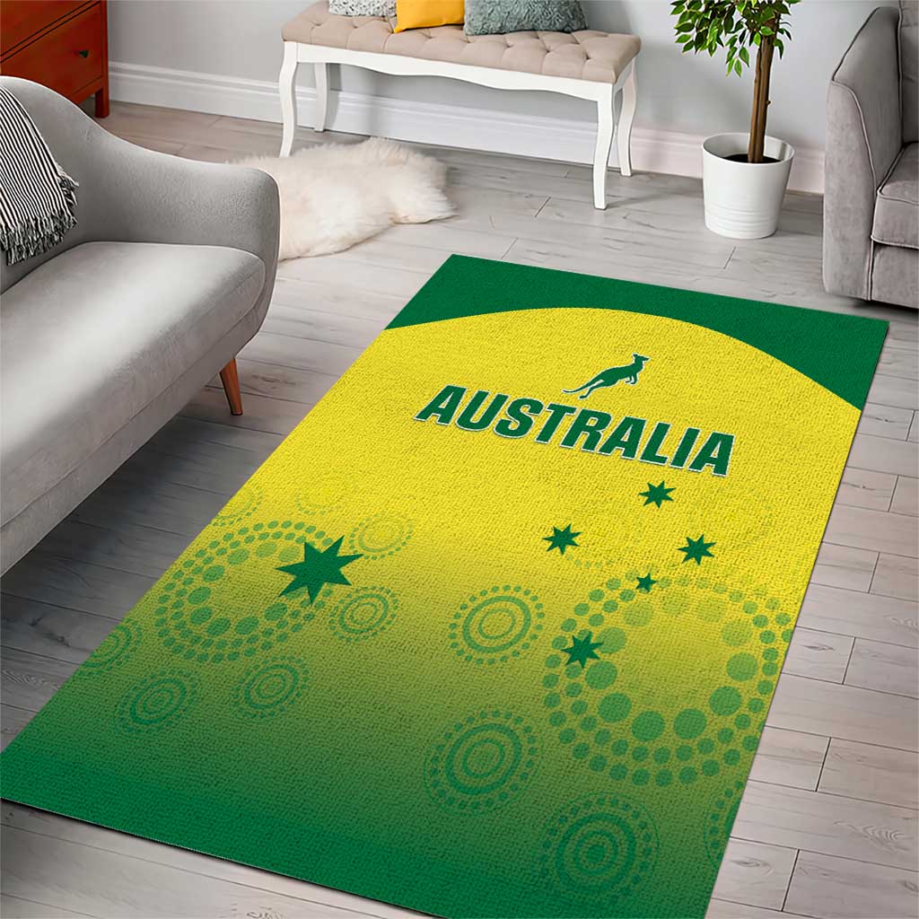 Australia Cricket Area Rug Go Champions Aussies