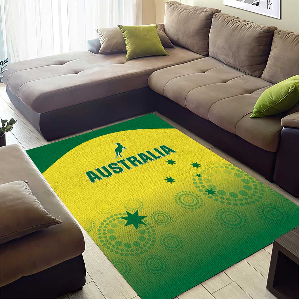 Australia Cricket Area Rug Go Champions Aussies