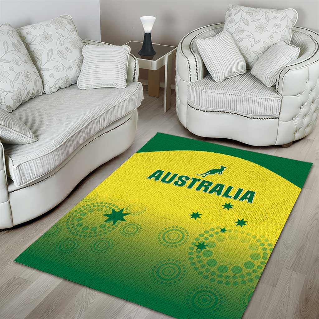 Australia Cricket Area Rug Go Champions Aussies