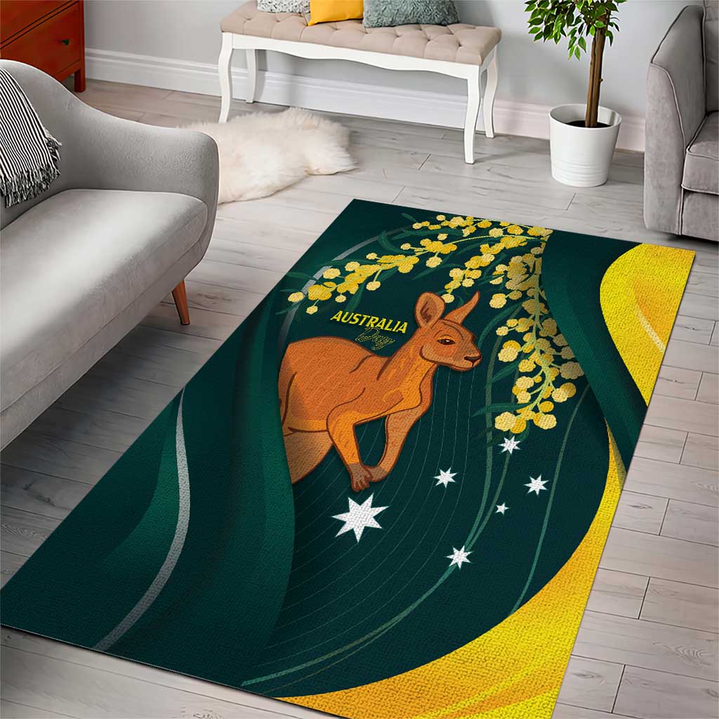 Australia Day Area Rug Kangaroo National Color