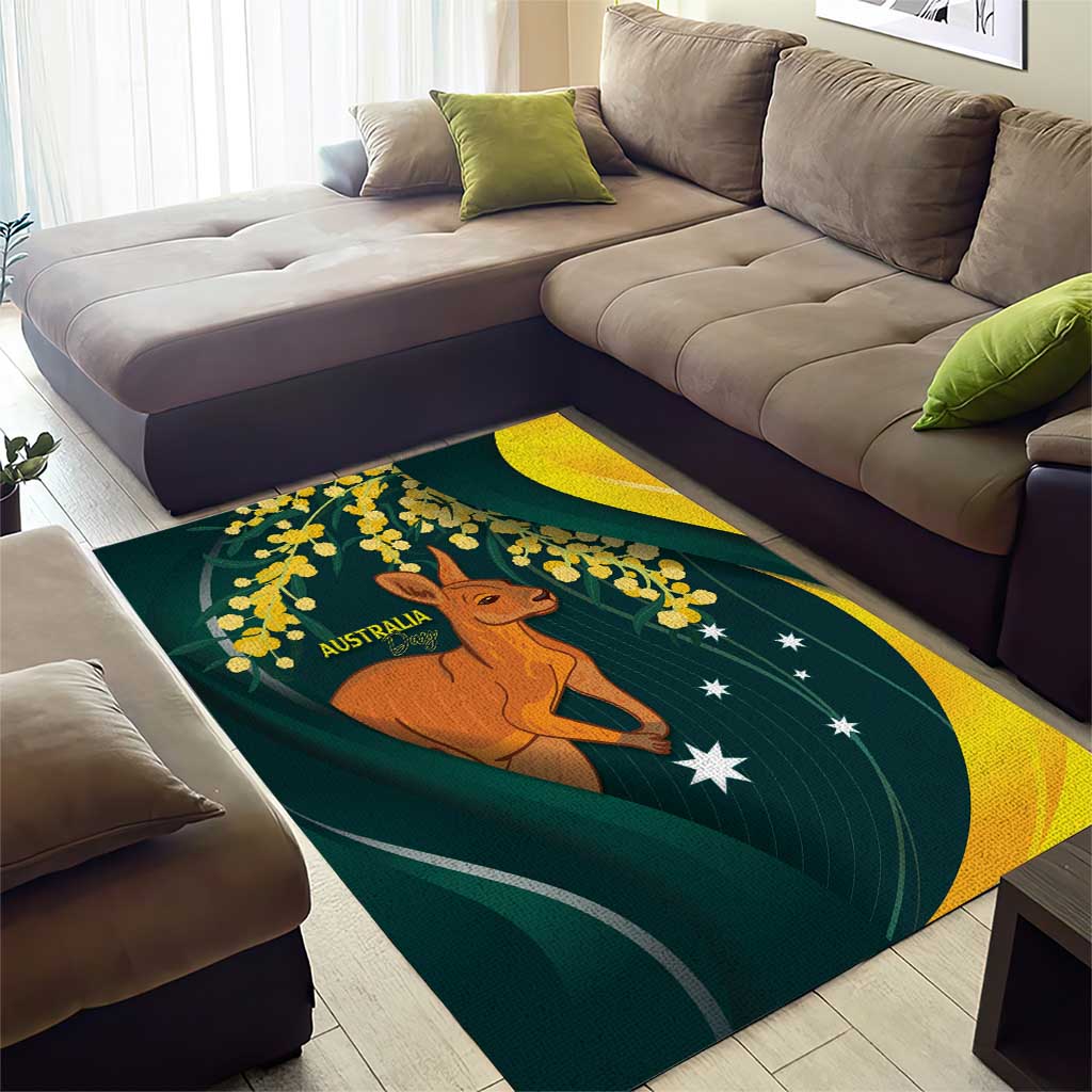 Australia Day Area Rug Kangaroo National Color