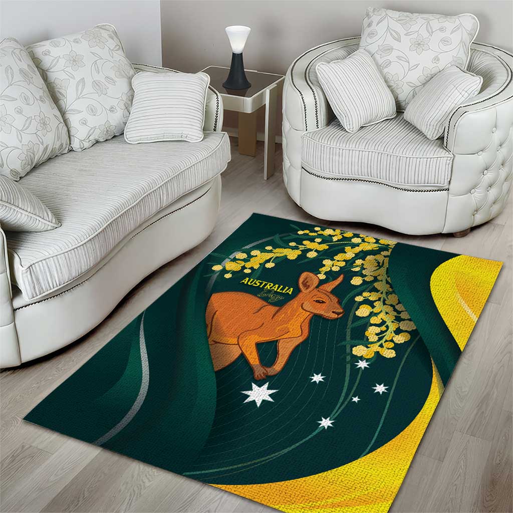 Australia Day Area Rug Kangaroo National Color