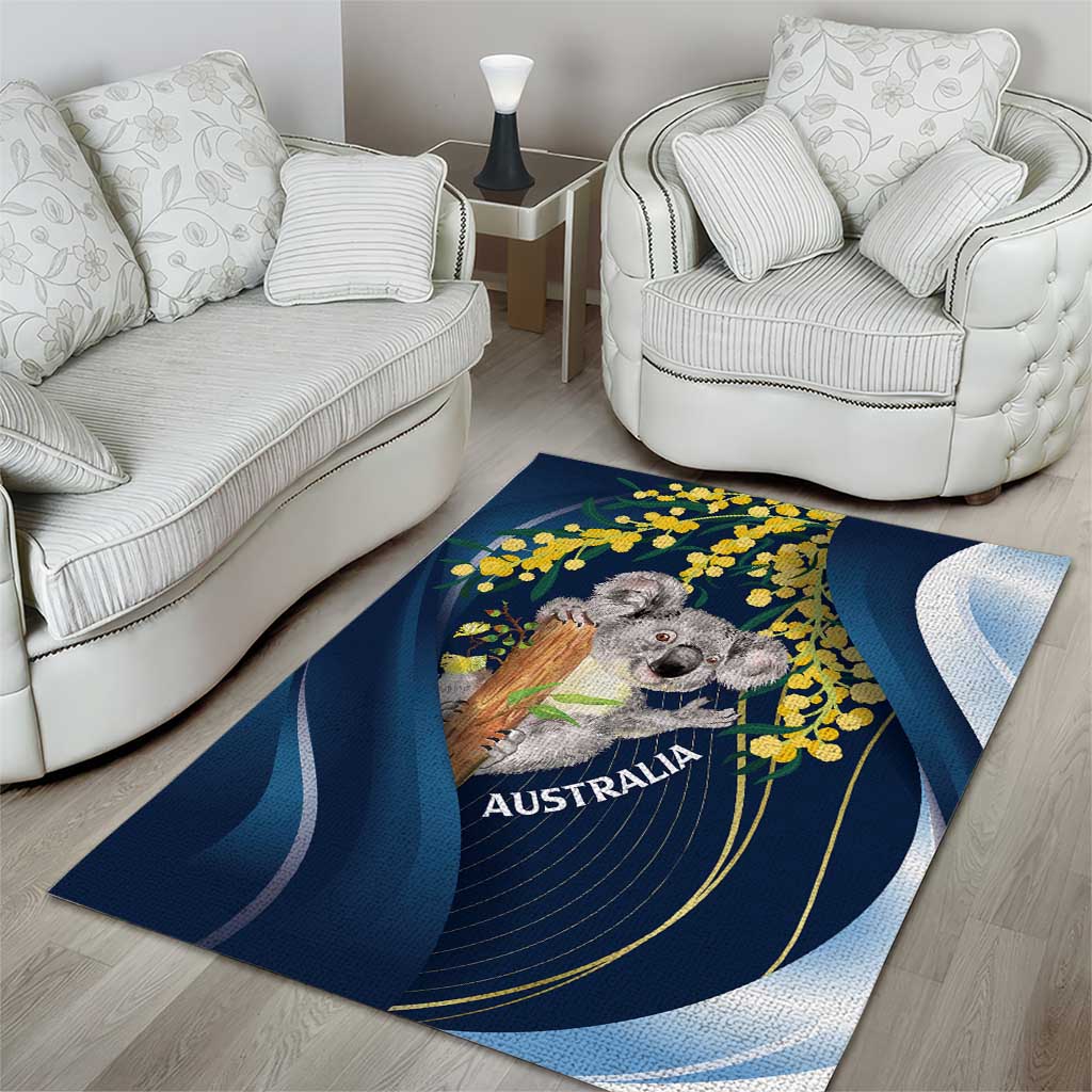 Australia Day Area Rug Koala Blue Modern Vibe