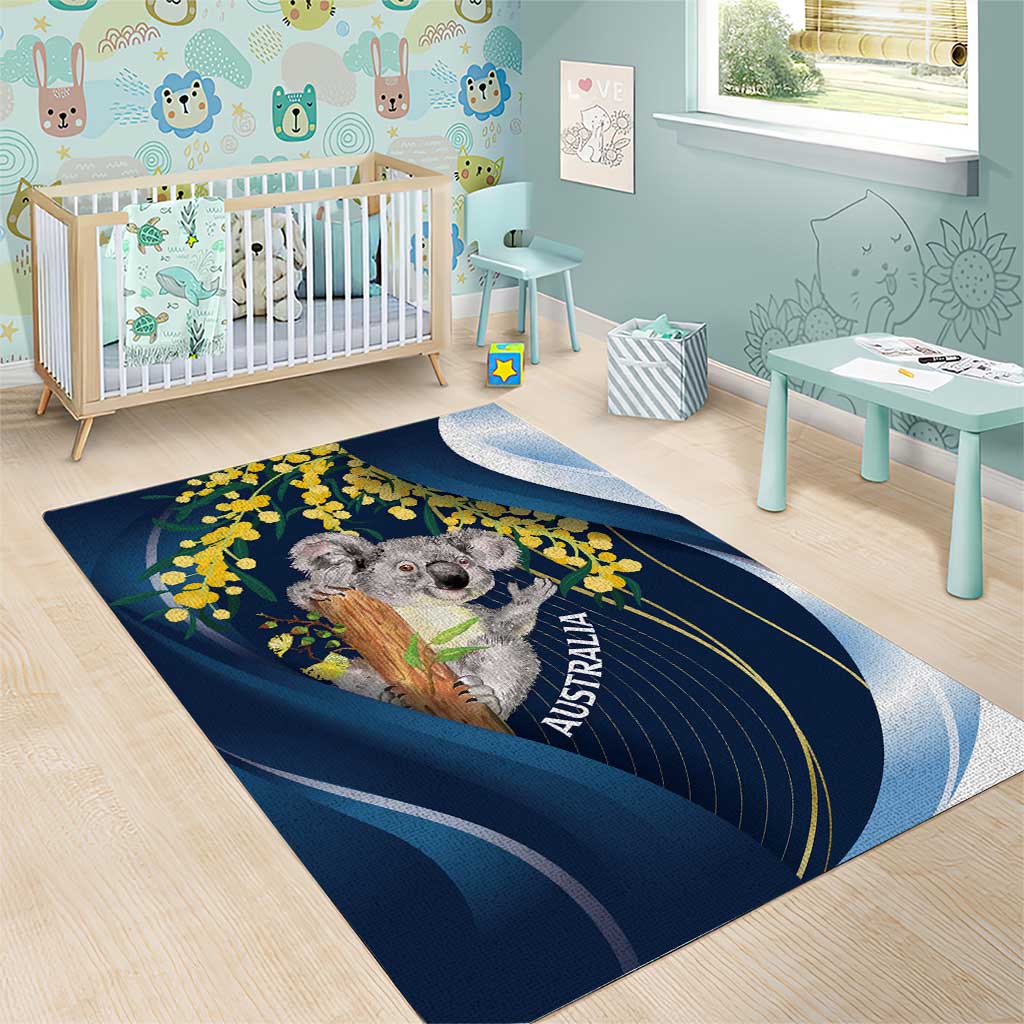 Australia Day Area Rug Koala Blue Modern Vibe