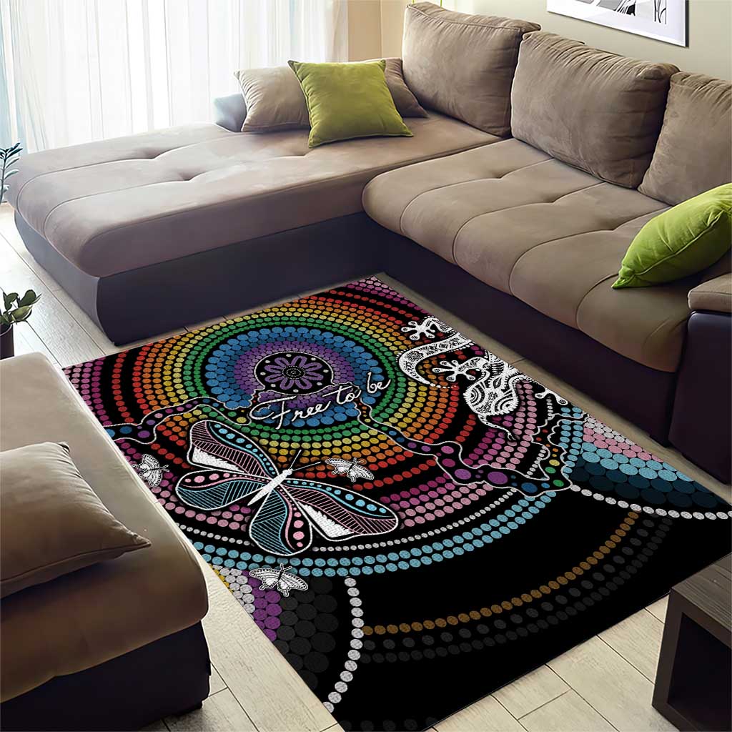 Sydney Pride Aboriginal Area Rug Free To Be