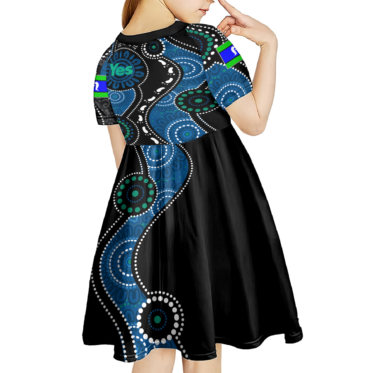 australia-indigenous-kid-short-sleeve-dress-vote-yes-aboriginal-torres-strait