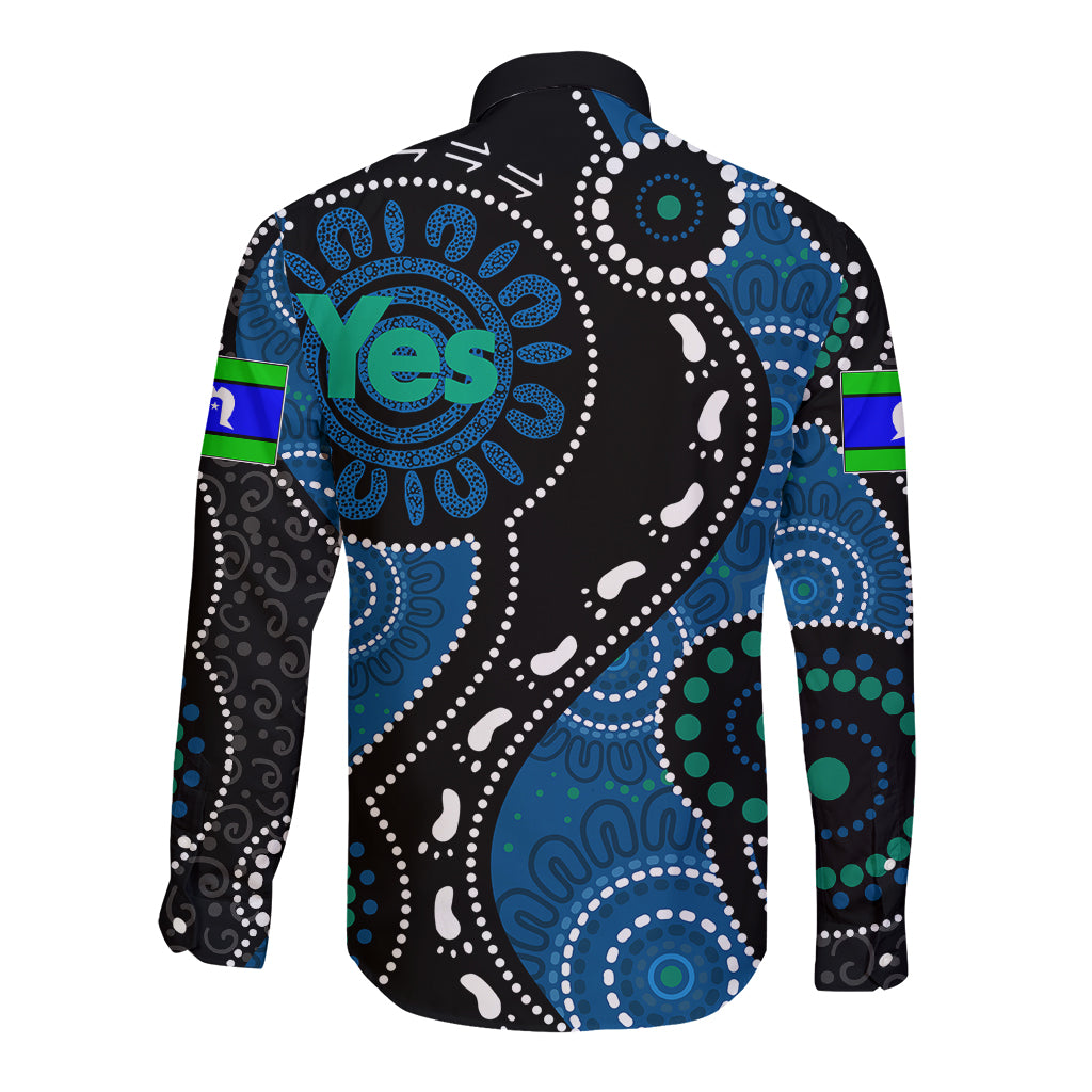 australia-indigenous-long-sleeve-button-shirt-vote-yes-aboriginal-torres-strait