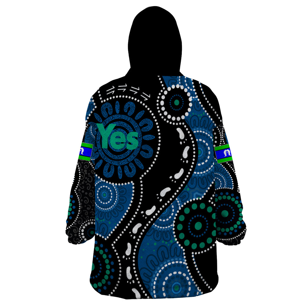 australia-indigenous-wearable-blanket-hoodie-vote-yes-aboriginal-torres-strait