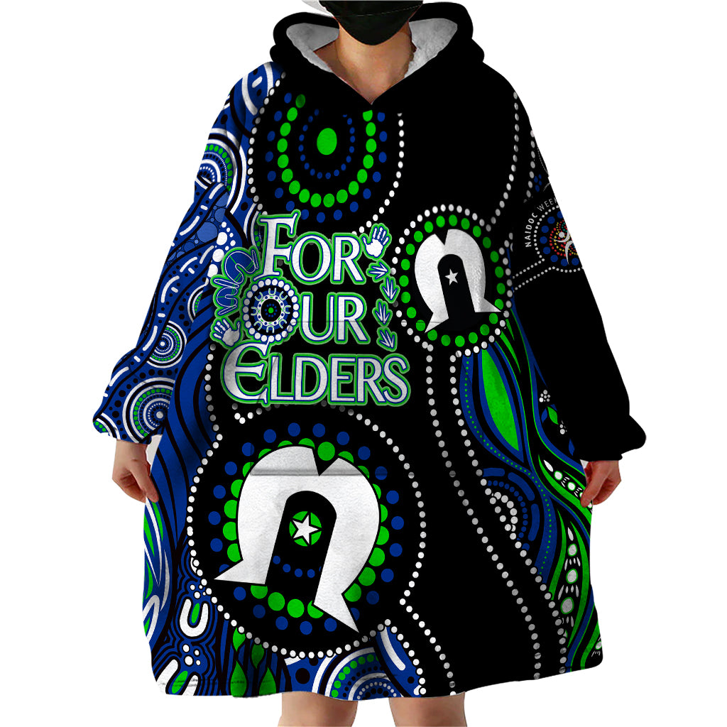 personalised-naidoc-2023-wearable-blanket-hoodie-torres-strait-for-our-elders