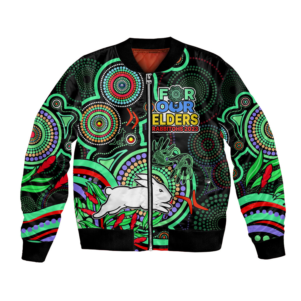 NAIDOC 2023 Rabbitohs Rugby Bomber Jacket The Bunnies Indigenous Triba ...