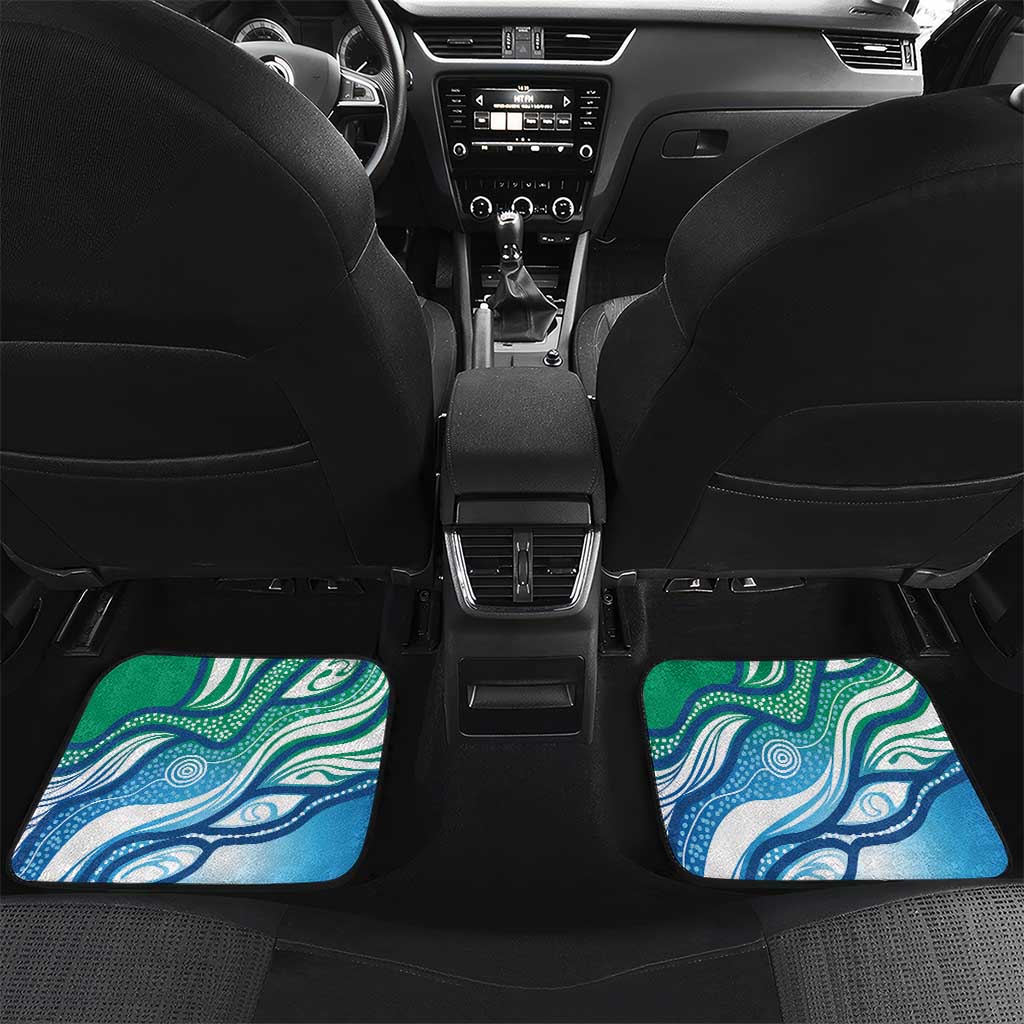 Torres Strait Islander Car Mats Aboriginal Blue Art