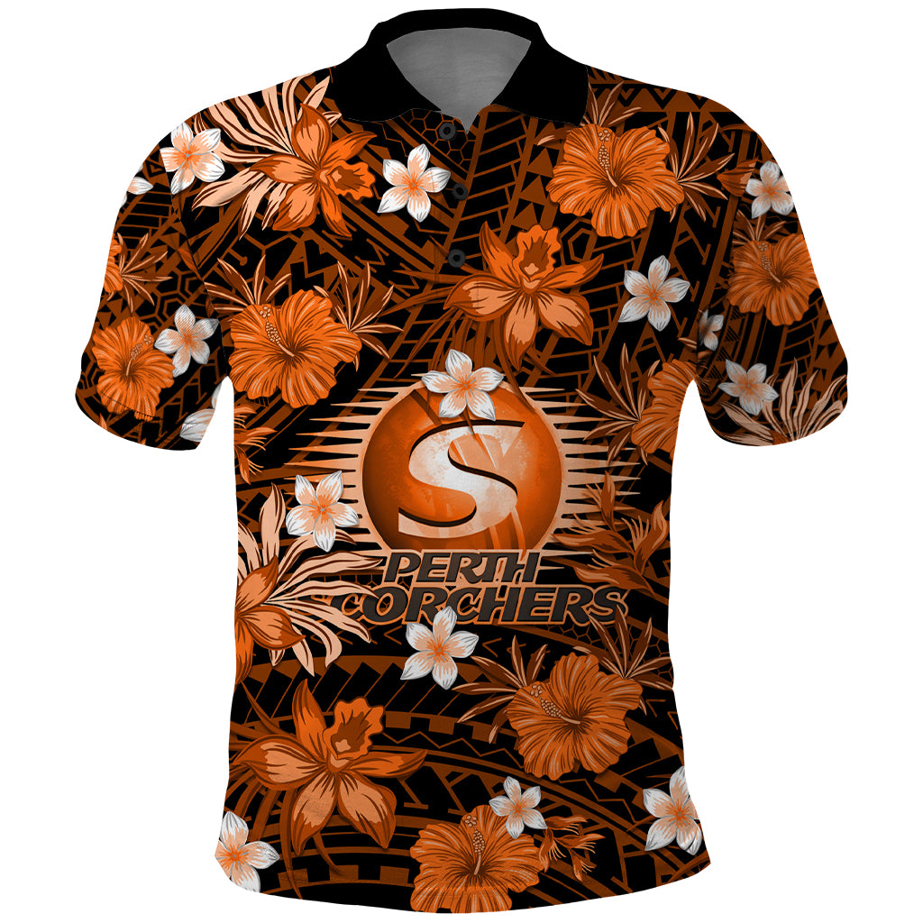 australian-scorchers-cricket-polo-shirt-baeuty-pacific-hibiscus-and-polynesian-pattern