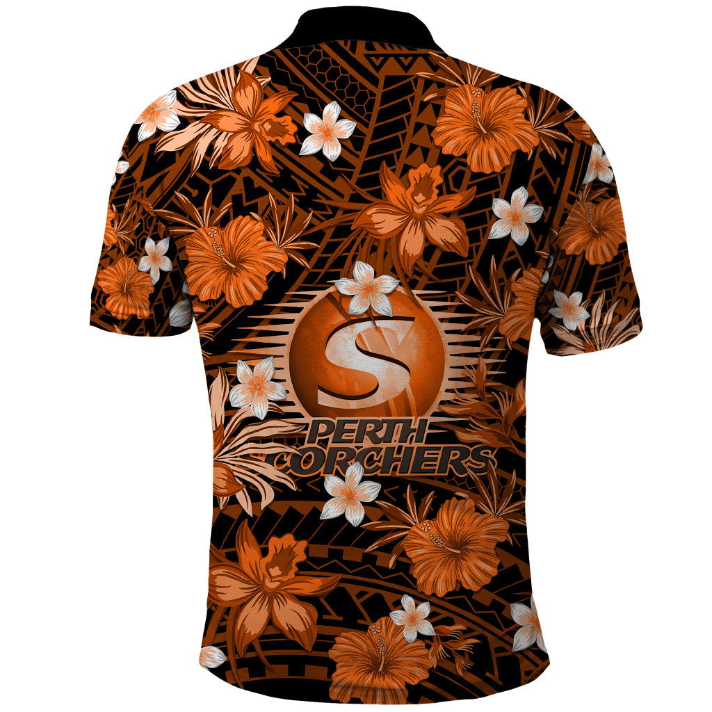 australian-scorchers-cricket-polo-shirt-baeuty-pacific-hibiscus-and-polynesian-pattern