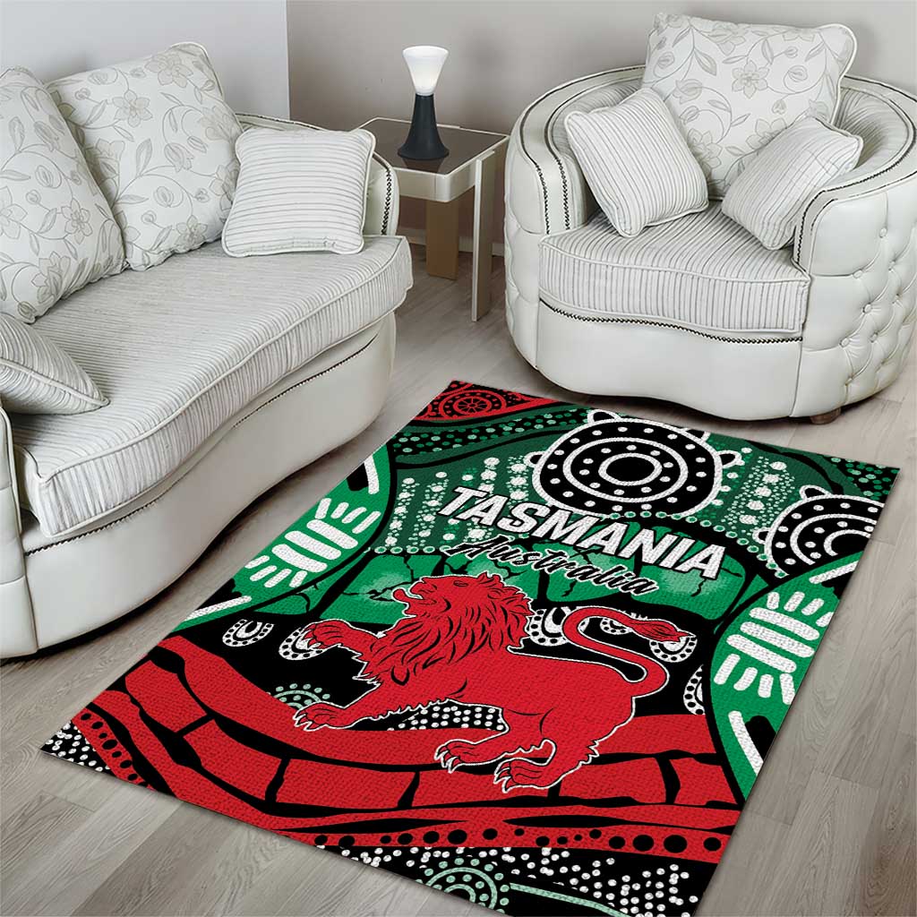 Australia Tasmania State Area Rug Ubertas et Fidelitas