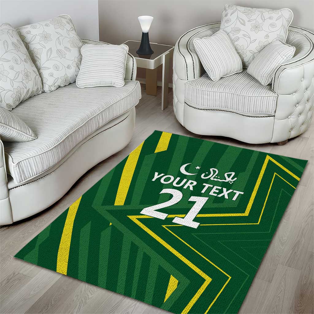 Pakistan Cricket Custom Area Rug Shaheen Falcon Go Champions