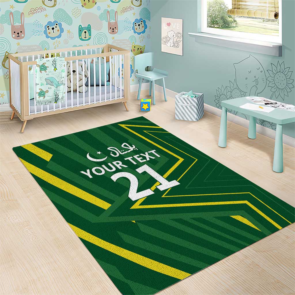 Pakistan Cricket Custom Area Rug Shaheen Falcon Go Champions