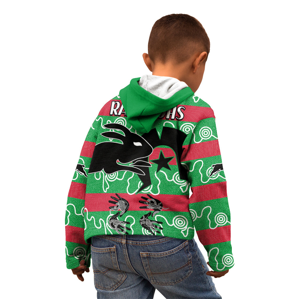 naidoc-rabbitohs-rugby-kid-hoodie-go-the-bunnies-aboriginal-dots