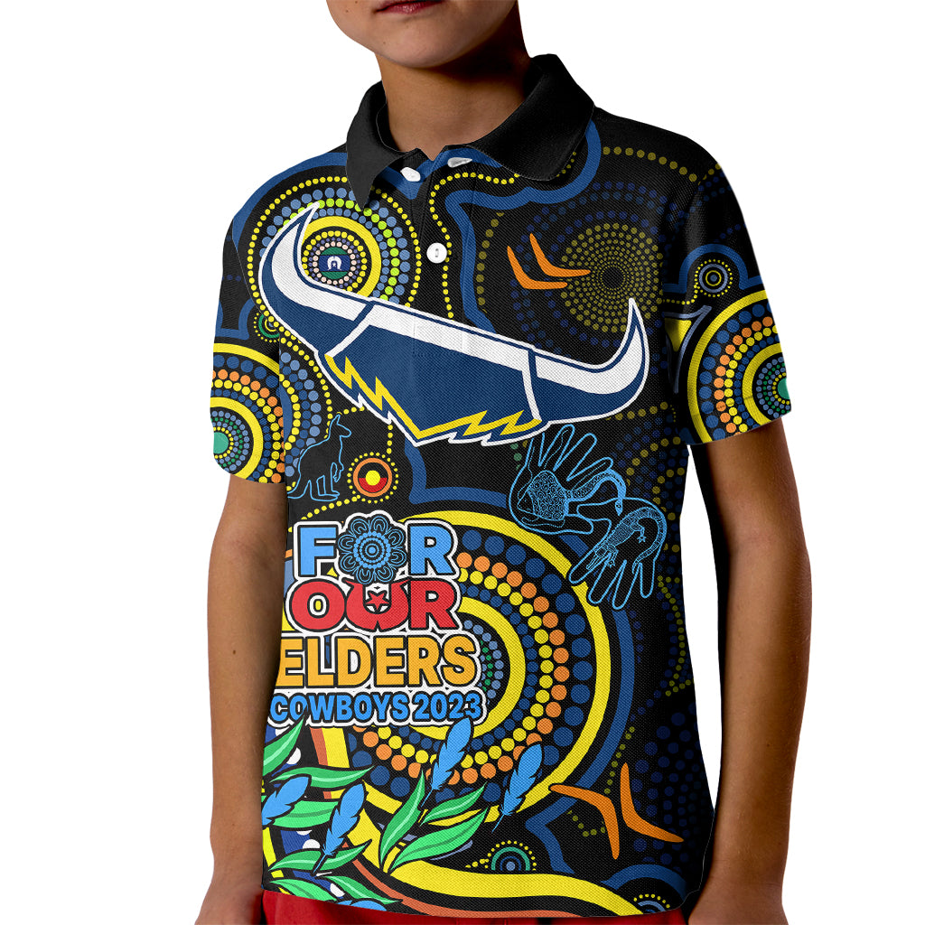 custom-cowboys-rugby-aboriginal-art-kid-polo-shirt-naidoc-indigenous-tribal