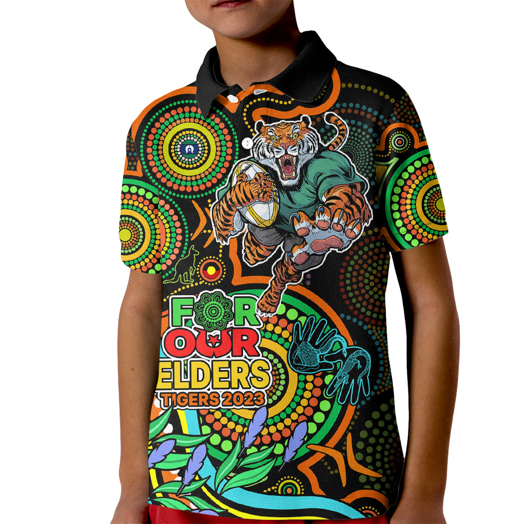 custom-tigers-rugby-aboriginal-art-kid-polo-shirt-naidoc-indigenous-tribal