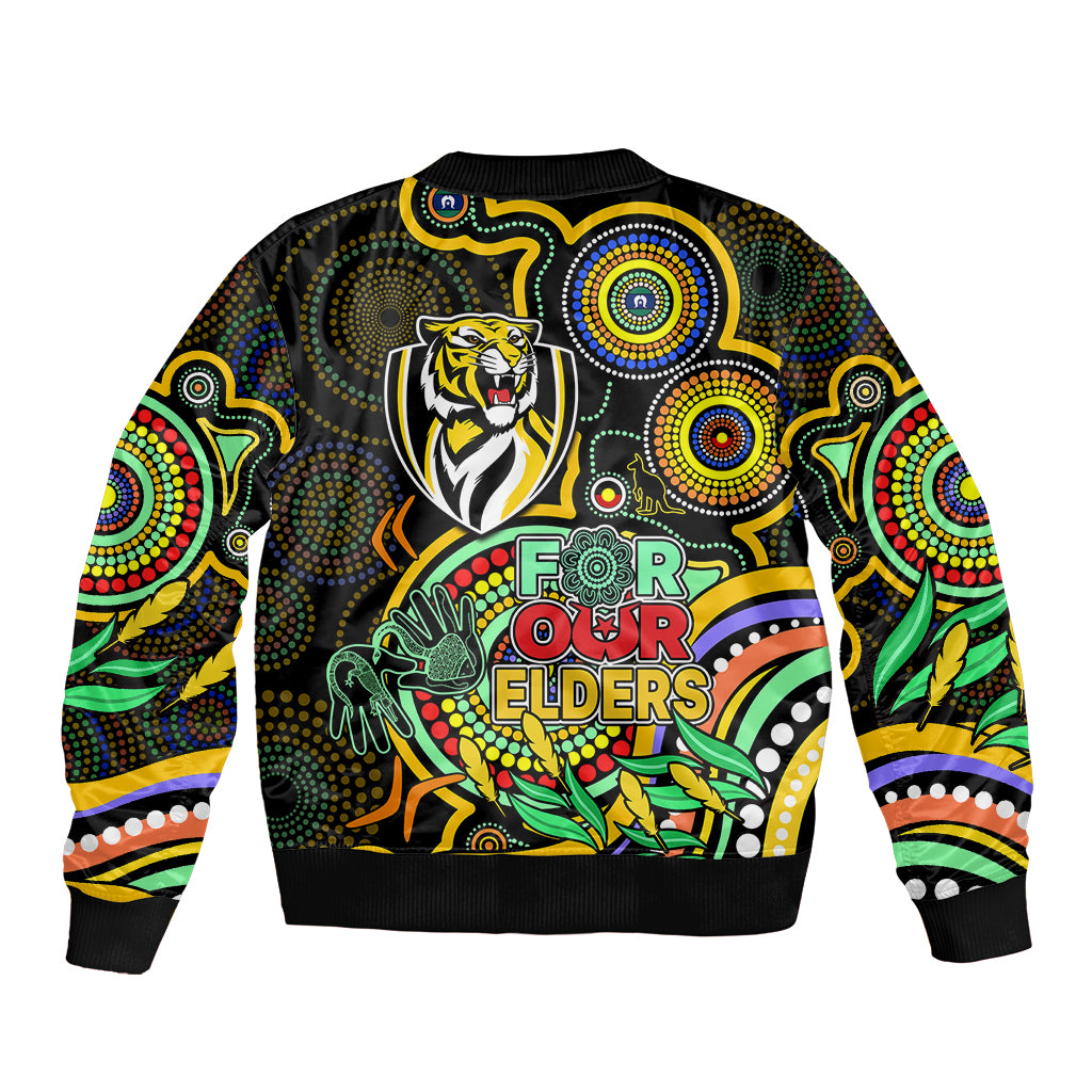 Richmond Football Aboriginal Art Bomber Jacket NAIDOC Indigenous Triba ...