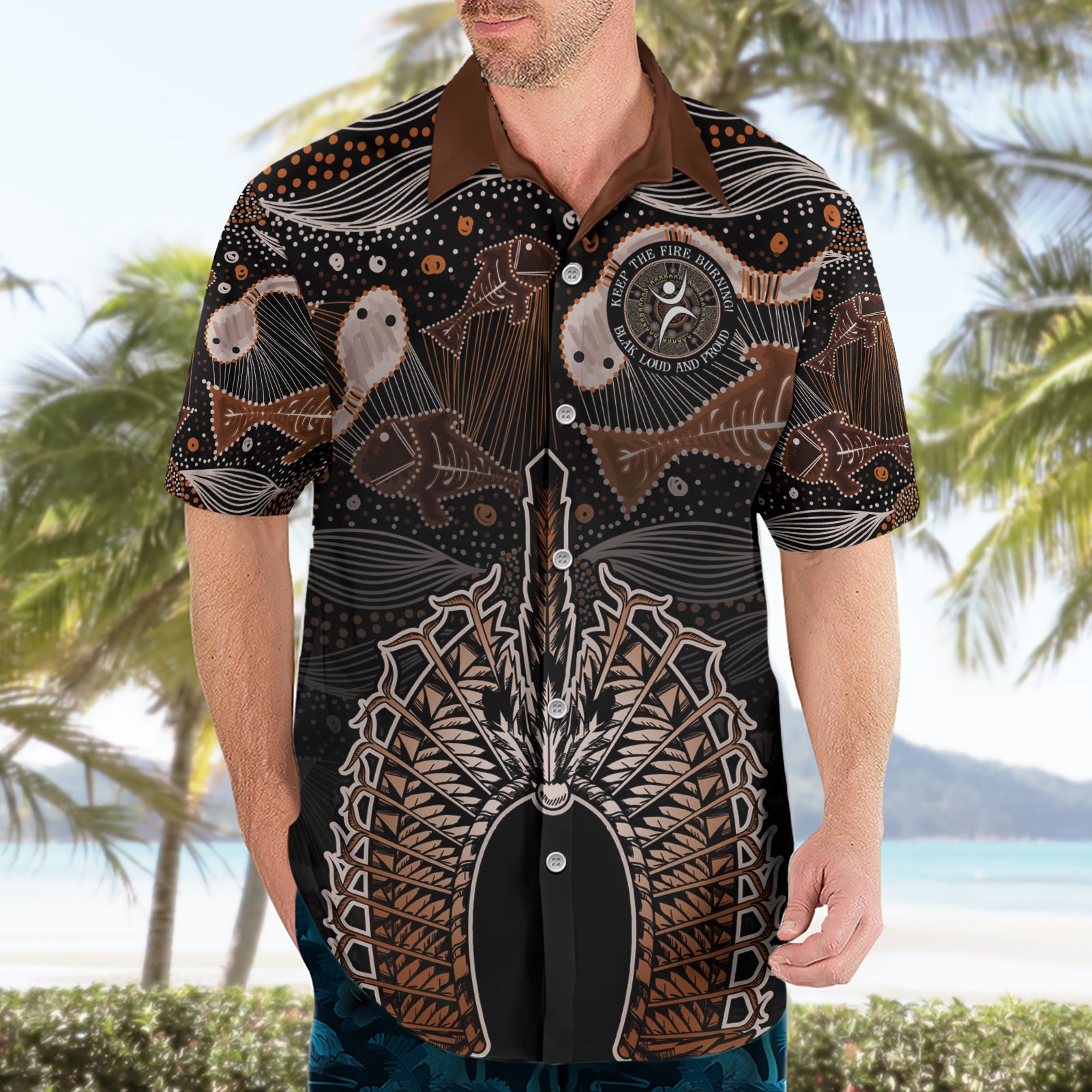 Torres Strait Islander NAIDOC 2024 Hawaiian Shirt Dhari Headdress Indigenous Cultural Spirit