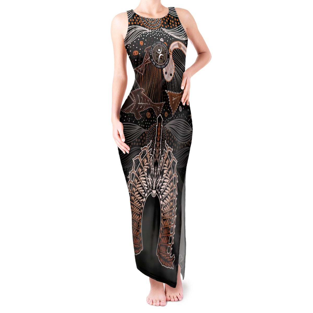 Torres Strait Islander NAIDOC 2024 Tank Maxi Dress Dhari Headdress Indigenous Cultural Spirit